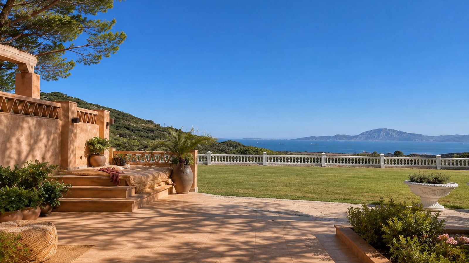 Villa méditerranéenne vue sur mer